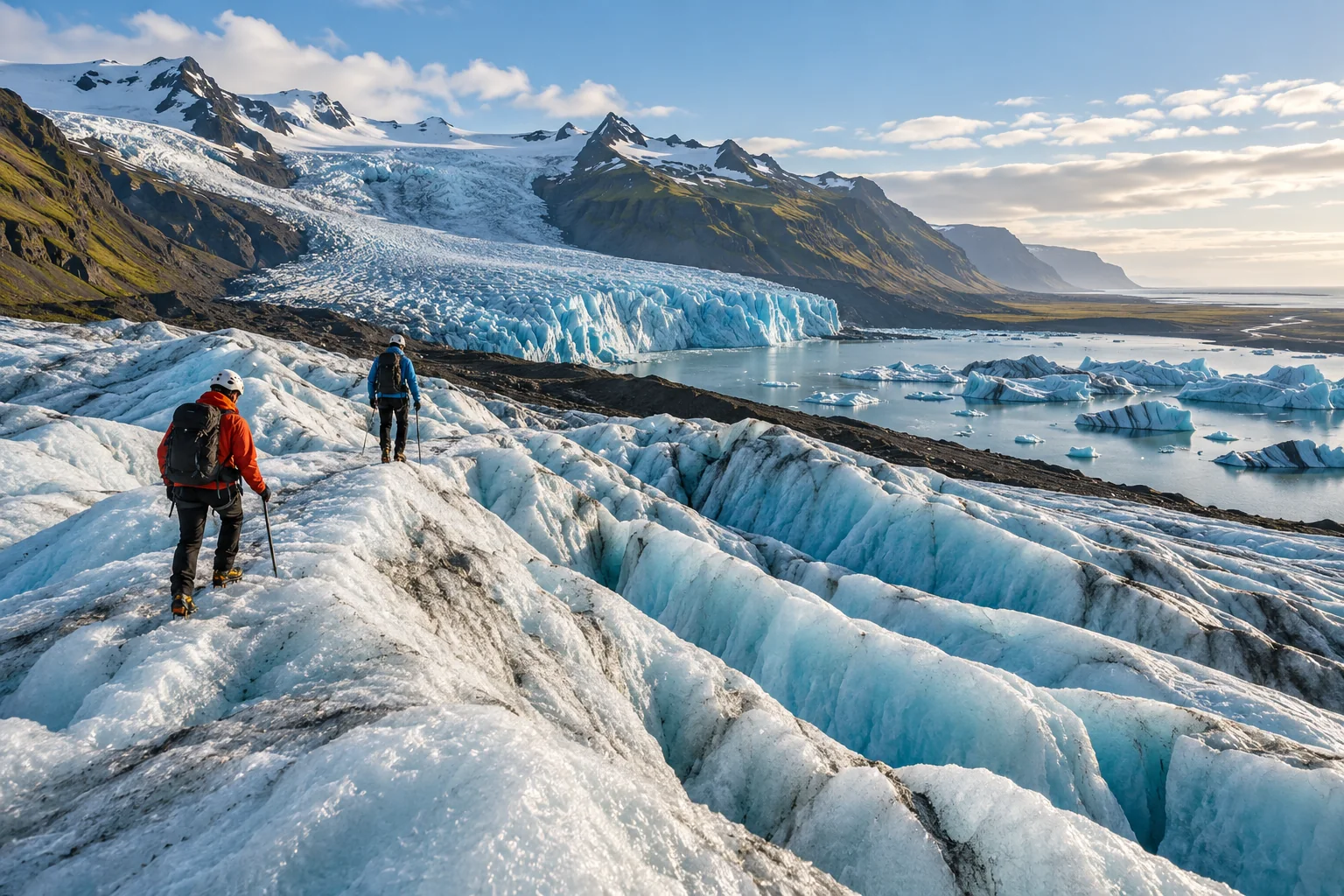 2-Day Summer Glacier Lagoon & Glacier Hike — Iceland tour landscape